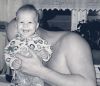 с папой.