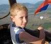 Степан Зайцев в полете над Байдарской долиной в 2010 году